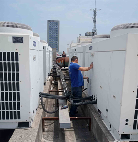 兰西中央空调制热和不制冷系统维修方法